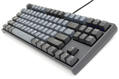 DUCKY One 2 Skyline TKL Double Shot PBT Mechanical Keyboard MX Blue (DKON1887-CUSPDZHBS) PBT, Dark grey keycaps, Grey case, Non LED