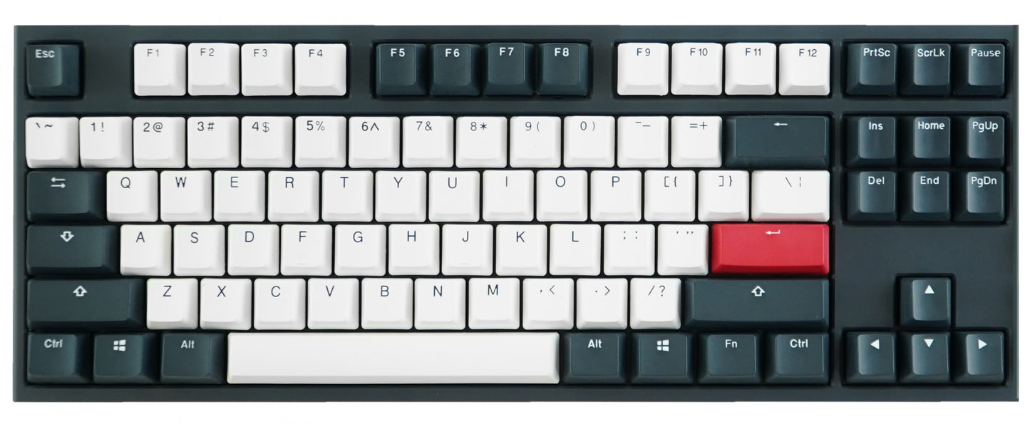 Ducky One 2 Tuxedo TKL Double Shot PBT Mechanical Keyboard