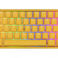 Ducky YELLOW One 3 Mini 60% Hotswap RGB Double Shot PBT QUACK Mechanical Keyboard