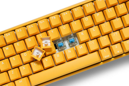 Ducky YELLOW One 3 Mini 60% Hotswap RGB Double Shot PBT QUACK Mechanical Keyboard