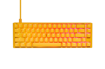 Ducky One 3 YELLOW SF 65% Hotswap RGB Double Shot PBT QUACK Mechanical Keyboard