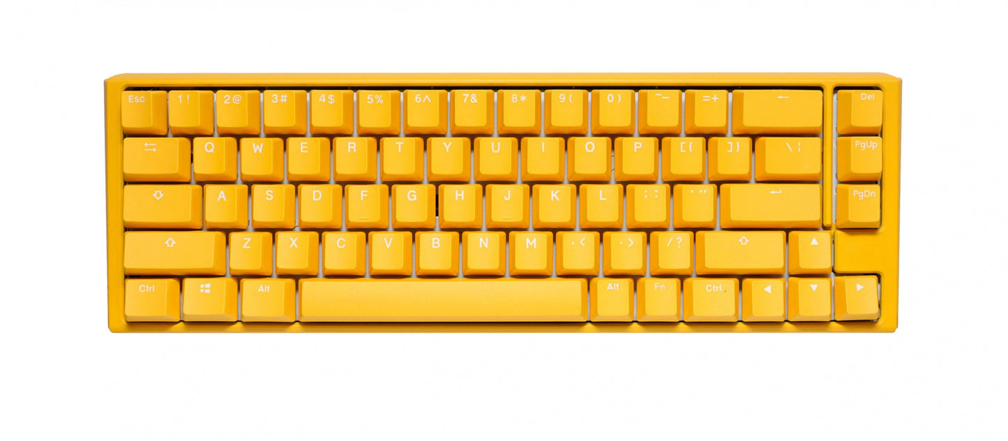 Ducky One 3 YELLOW SF 65% Hotswap RGB Double Shot PBT QUACK Mechanical Keyboard