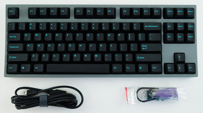 Leopold FC750R Charcoal Blue TKL Double Shot PBT Mechanical Keyboard