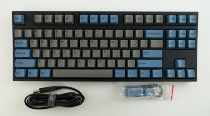 Leopold FC750R OE Blue/Grey TKL Double Shot PBT Mechanical Keyboard