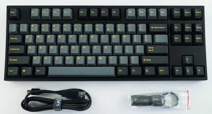 Leopold FC750R Ash Yellow PD TKL Double Shot PBT Mechanical Keyboard