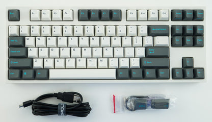 Leopold FC750R White/Darkgrey PD/Cherry Clear SW (FC750R/EWDPD)