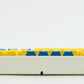 Leopold FC750R Yellow/Blue PD White Case TKL Double Shot PBT Mechanical Keyboard