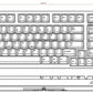 Leopold FC980C Black Dye Sub PBT Mechanical Keyboard (AECX32)