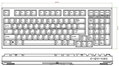 Leopold FC980C Black Dye Sub PBT Mechanical Keyboard (AECX32)