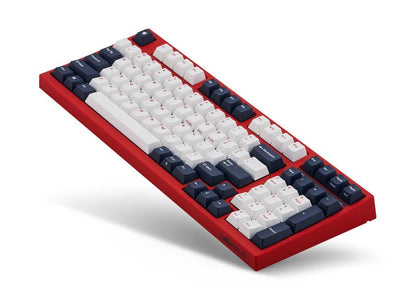 Leopold FC980M White Blue Star PD Double Shot PBT Mechanical Keyboard