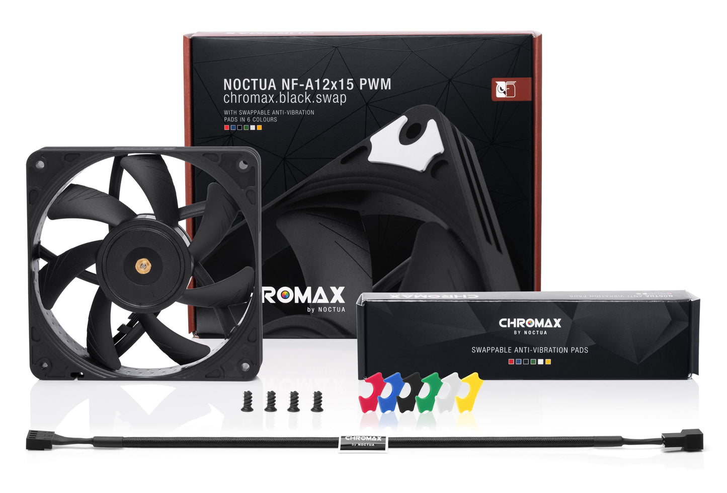 Noctua NF-A12x15PWM CHROMAX BLACK SWAP (NF-A12X15PWM CH.BK.S)