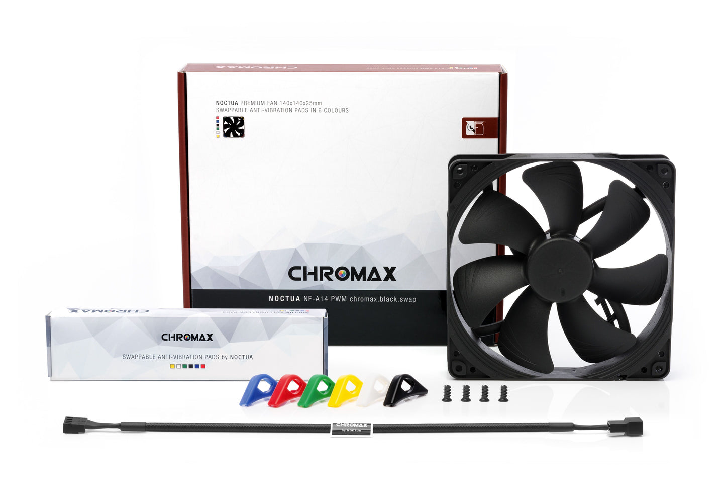 Noctua NF-A14 PWM CH.BK.S CHROMAX BLACK SWAP