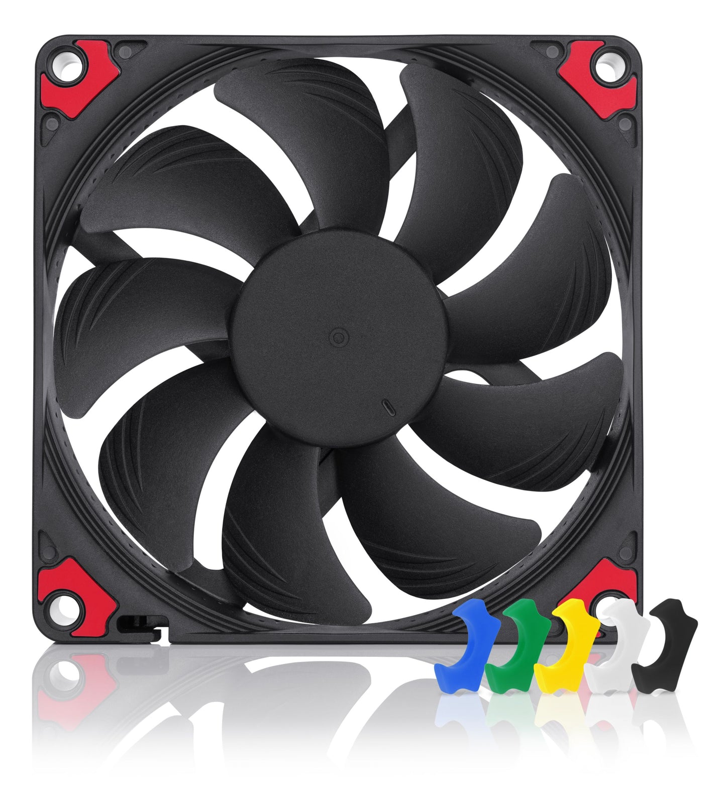 NOCTUA NF-A9x14 PWM CHROMAX.BLACK.SWAP 120mm FAN w/ 6 Anti-Vibration Pads