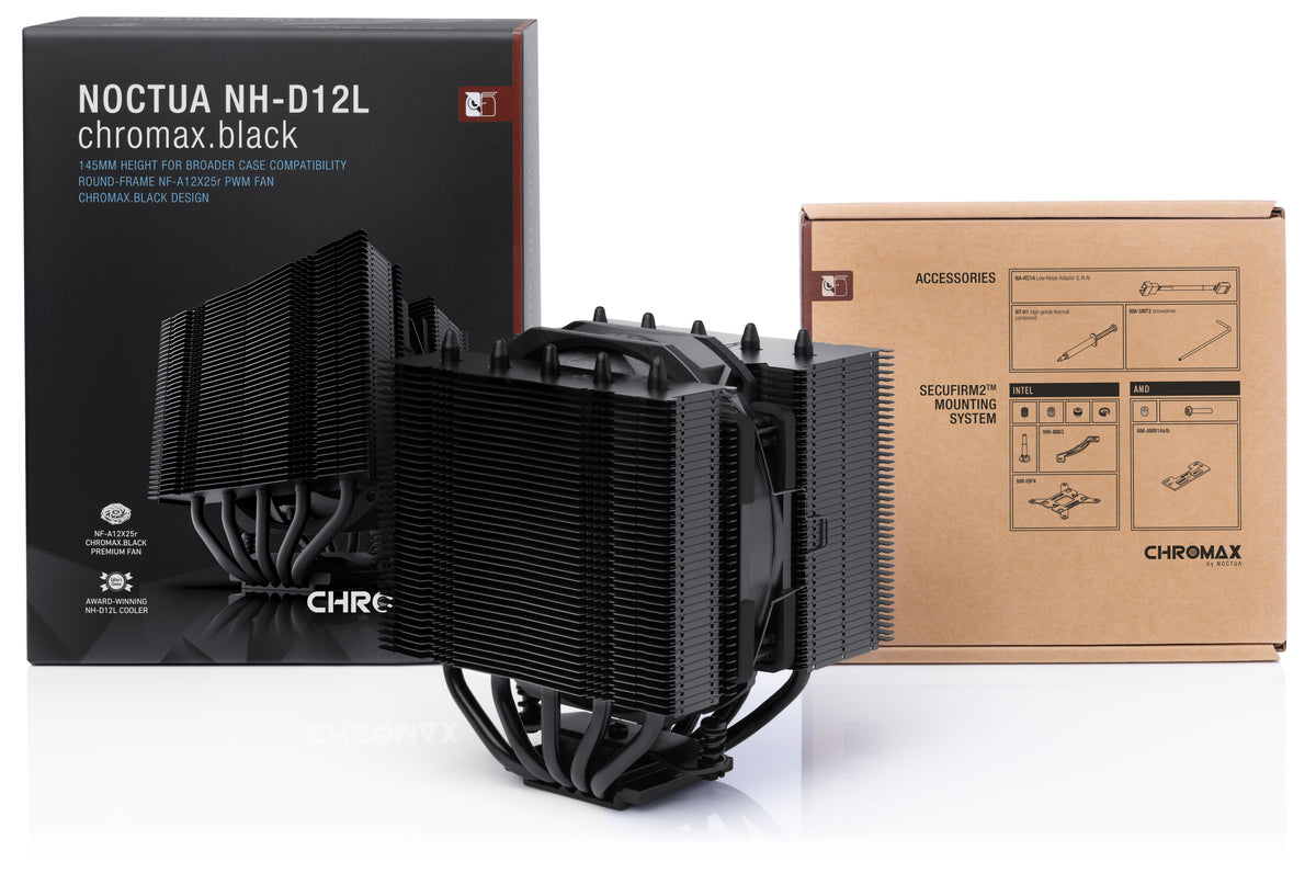 NH-D12L chromax.black Compact 120mm dual tower cooler