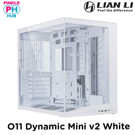 LIAN LI O11 Dynamic Mini V2 Compact ATX Mid-Tower White Case