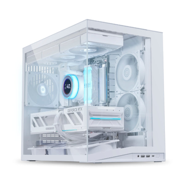 LIAN LI O11 Dynamic Mini V2 Flow Compact ATX Mid-Tower White Case