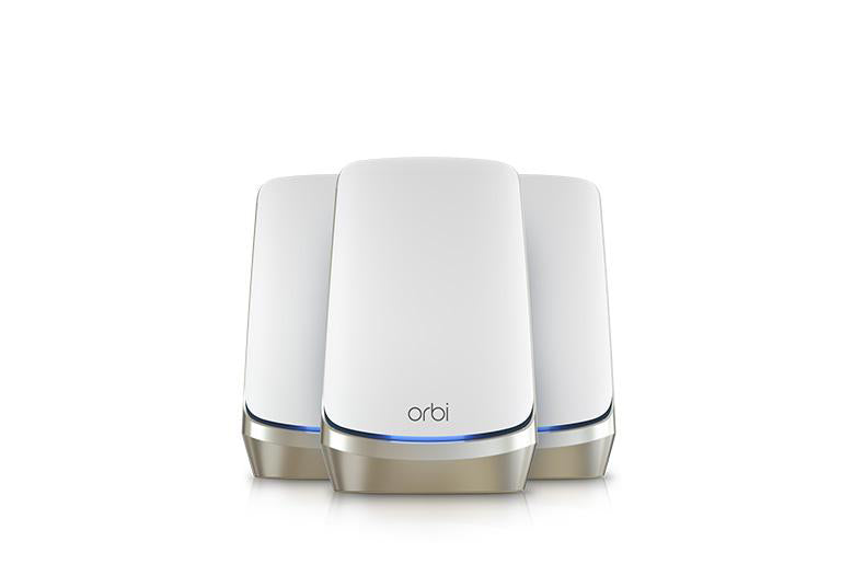 NETGEAR AXE11000 Orbi 960 Series - Wifi Mesh Router with 2 Satellites 10.8Gbps, 10 Gig Port, 3-Pack (RBKE963B-100APS)