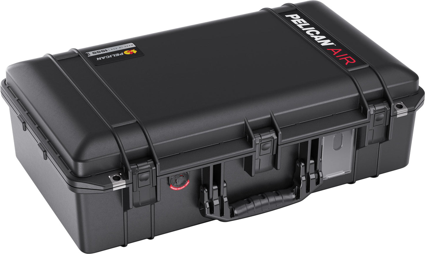 Pelican 1555 Air Case  with lid and foam, Black (015550-0000-110)