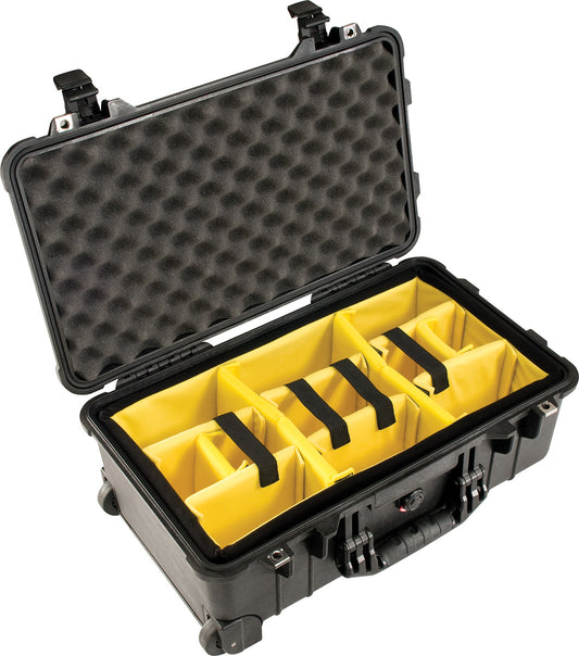Pelican 1514 Protector Carry-On Case w/ Padded Dividers Black