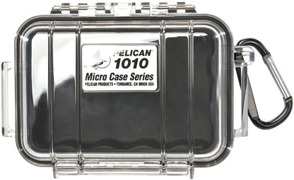 Pelican 1010 Micro Case Series Clear - Black/Red