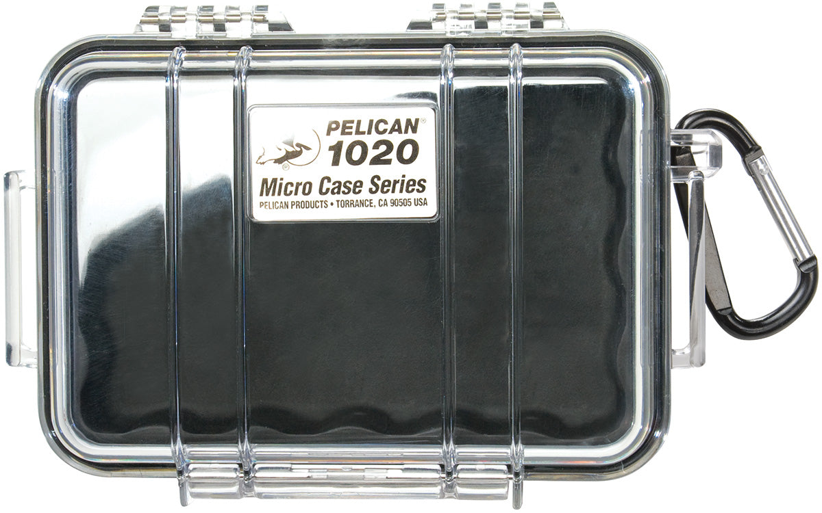 PELICAN 1020 Micro Case | Clear Black, Yellow, Red, Blue