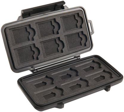 Pelican 0915 Micro Memory Card Case w/ Foam Black
