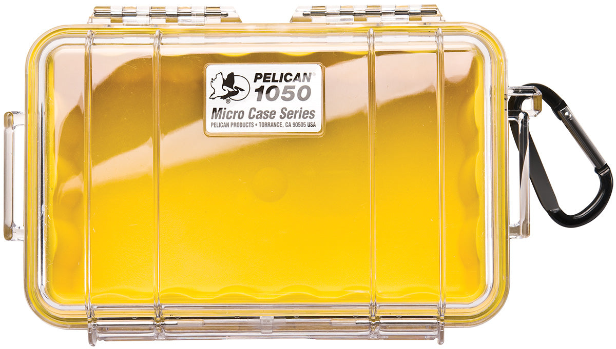 PELICAN 1050 Micro Case | Black, Blue, Yellow, Red with clear lid