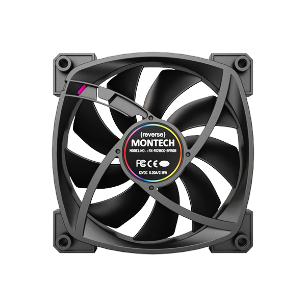 Montech RX120 120mm PWM Case / Radiator - Reverse Fan