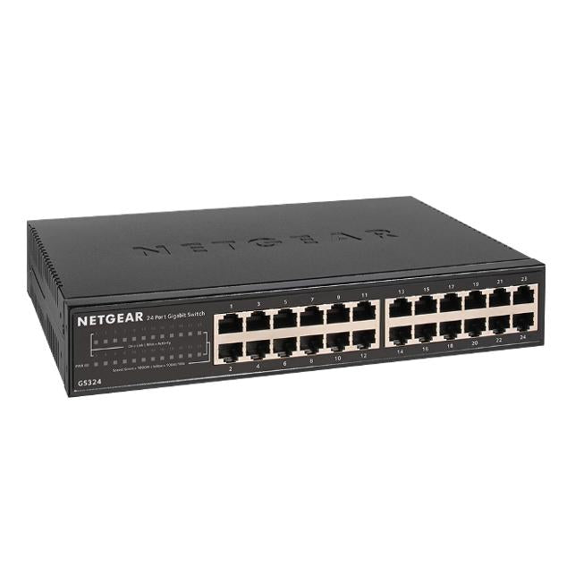 NETGEAR SOHO 24-Port Gigabit Ethernet Unmanaged Switch  Version 2.0 (GS324-200NAS / GS324-200EUS)