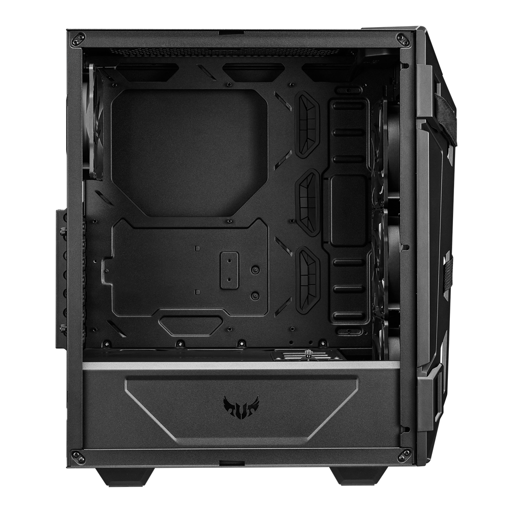 ASUS TUF Gaming GT301 ATX mid-tower compact case with tempered glass side panel, honeycomb front panel, 120mm AURA Addressable RGB fan, headphone hanger and 360mm radiator support