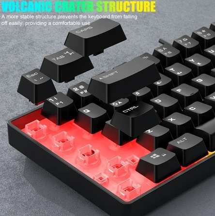 INPLAY BK850 RAINBOW LIGHT I 85 KEY GAMING KEYBOARD