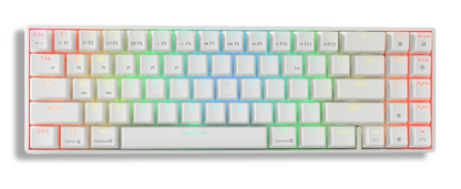 ROYAL KLUDGE RK71 71 Keys Wireless 70% RGB Mechanical Gaming Keyboard - White Brown Switch