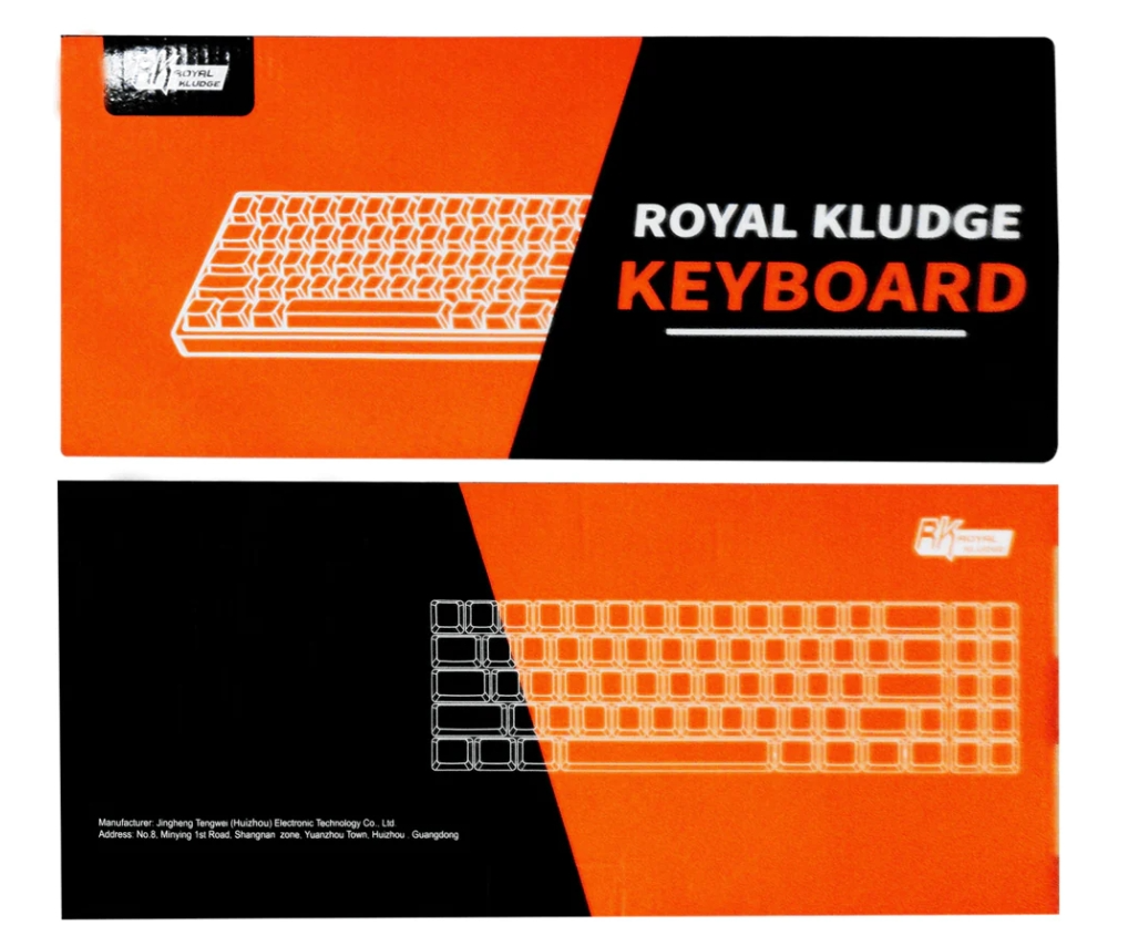 Royal Kludge RK71 Dual-Mode RGB 71 Keys Hot Swappable Mechanical Keyboard White (Blue Switch)