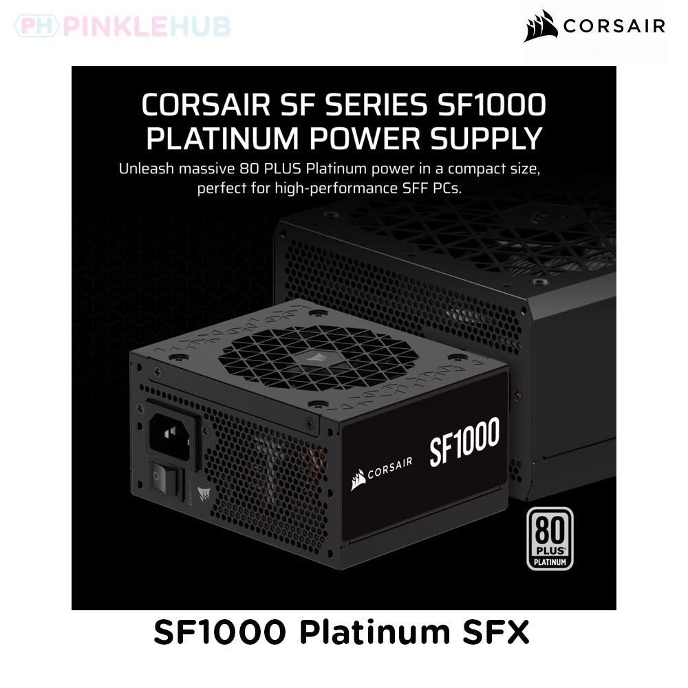 CORSAIR SF1000 (2024) Fully Modular ATX 3.0 Power Supply – 80+