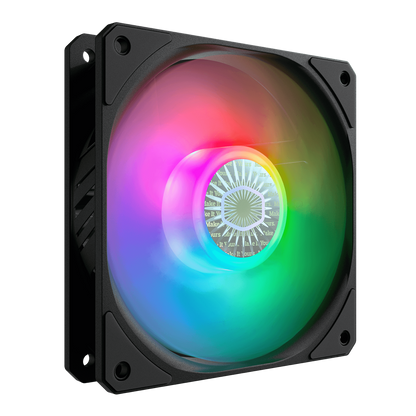 Cooler SICKLEFLOW 120 ARGB 3IN1 Square Frame Fan, ARGB 3-Pin Customizable LEDS, Air Balance Curve Blade, Sealed Bearing, 120mm PWM Control for Computer Case & Liquid Radiator (MFX-B2DN-183PA-R1)