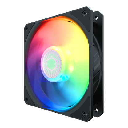 Cooler SICKLEFLOW 120 ARGB 3IN1 Square Frame Fan, ARGB 3-Pin Customizable LEDS, Air Balance Curve Blade, Sealed Bearing, 120mm PWM Control for Computer Case & Liquid Radiator (MFX-B2DN-183PA-R1)