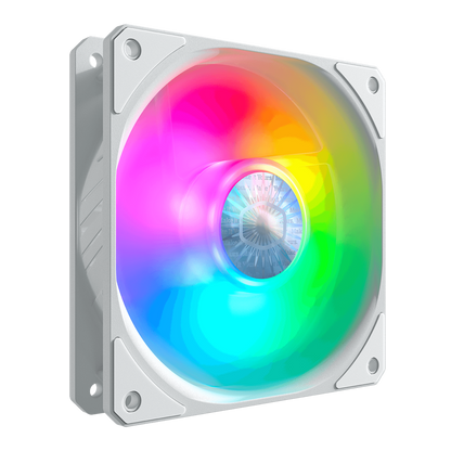 CoolerMaster SICKLEFLOW 120 ARGB WHITE EDITION 20mm ARGB PC Case Fan (MFX-B2DW-18NPA-R1 FN1533)