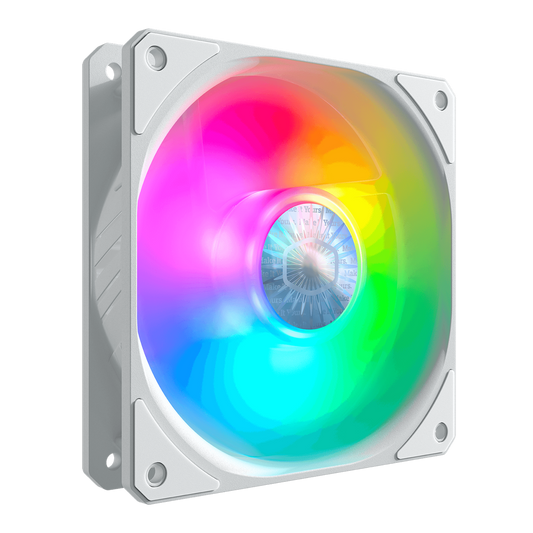 CoolerMaster SICKLEFLOW 120 ARGB WHITE EDITION 20mm ARGB PC Case Fan (MFX-B2DW-18NPA-R1 FN1533)