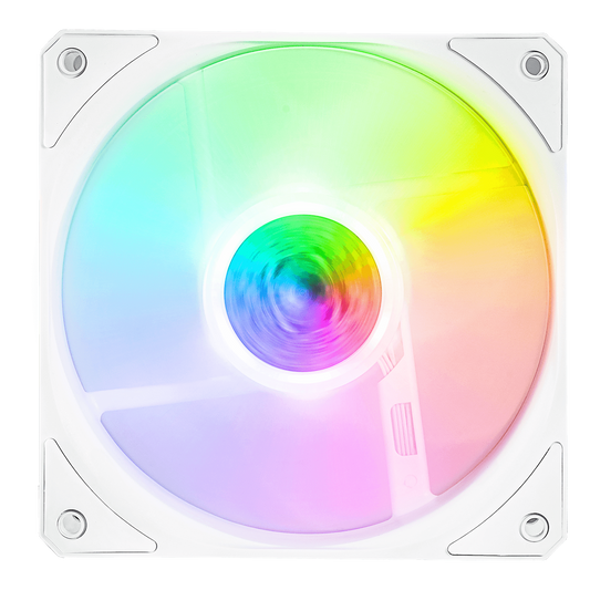 CoolerMaster SICKLEFLOW 120 ARGB WHITE EDITION 20mm ARGB PC Case Fan (MFX-B2DW-18NPA-R1 FN1533)