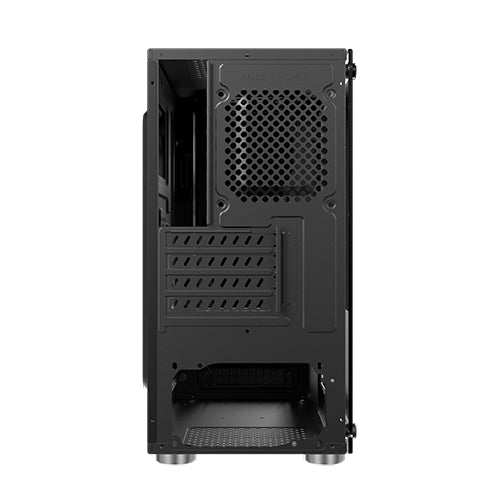 XIGMATEK NYX ARGB M-ATX CASE - EN45822 M-ATX, USB3.0x1 & 2.0x2, Left & Front TG，Front TG Silk Print, 3PCS XDS120 ARGB Fan w LED Switch