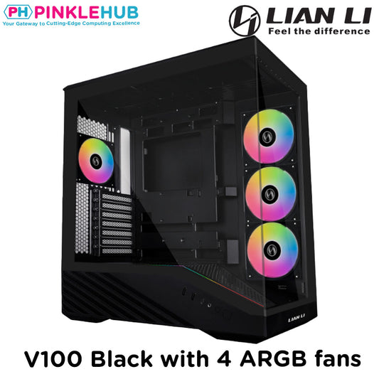 Lian li Vector V100 with 4 ARGB fans (ITX, M-ATX, ATX, and E-ATX)