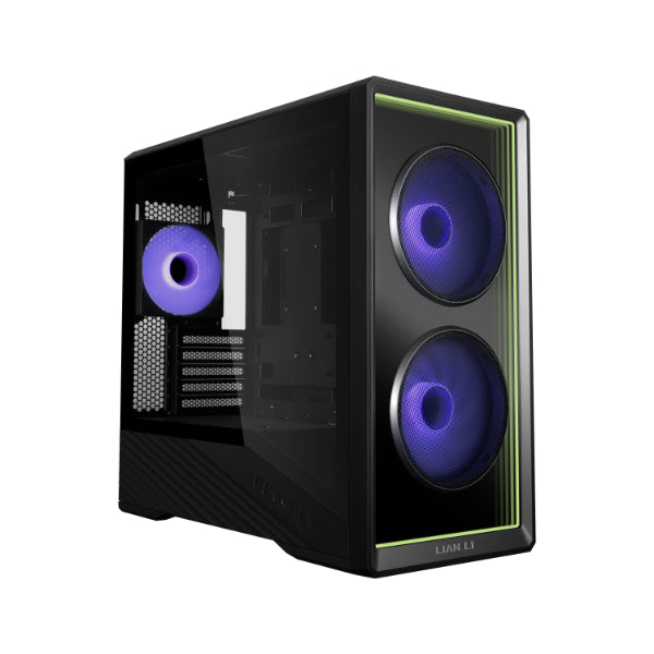 Lian Li Vector V150 Micro-ATX Tower PC Case w/ Tempered Glass Infinity Mirror Front Panel, 3 Pre-installed ARGB PWM Fans