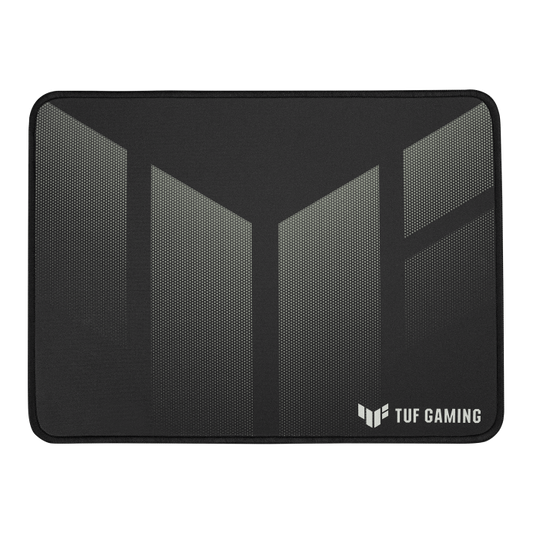 ASUS TUF Gaming P1 Portable gaming mouse pad with nano-coated, water-resistant surface, durable anti-fray stitching, and non-slip rubber base