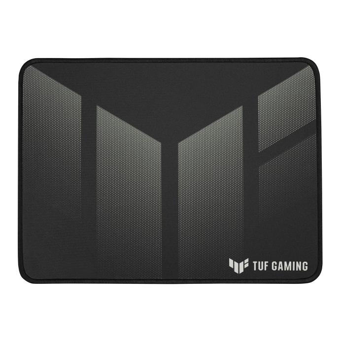 ASUS TUF Gaming P1 Portable gaming mouse pad with nano-coated, water-resistant surface, durable anti-fray stitching, and non-slip rubber base