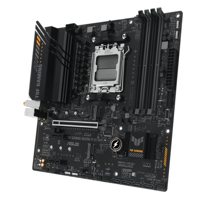 ASUS AMD A620 (Ryzen AM5) micro-ATX motherboard with DDR5, PCIe 4.0, dual M.2 slots, 2 x DisplayPort, HDMI™, Realtek 2.5Gb Ethernet, Wi-Fi 6, front USB 3.2 Gen 1 Type-C®, SATA 6 Gbps, BIOS FlashBack™, M.2 Q-Latch