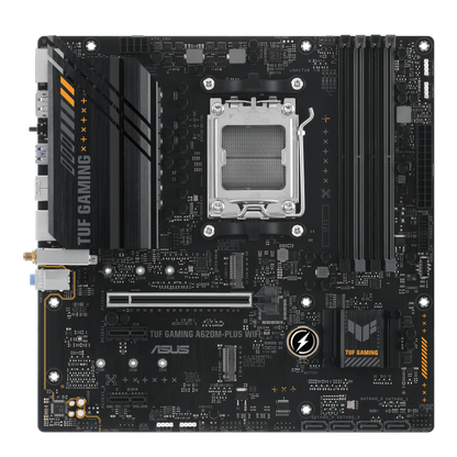 ASUS AMD A620 (Ryzen AM5) micro-ATX motherboard with DDR5, PCIe 4.0, dual M.2 slots, 2 x DisplayPort, HDMI™, Realtek 2.5Gb Ethernet, Wi-Fi 6, front USB 3.2 Gen 1 Type-C®, SATA 6 Gbps, BIOS FlashBack™, M.2 Q-Latch