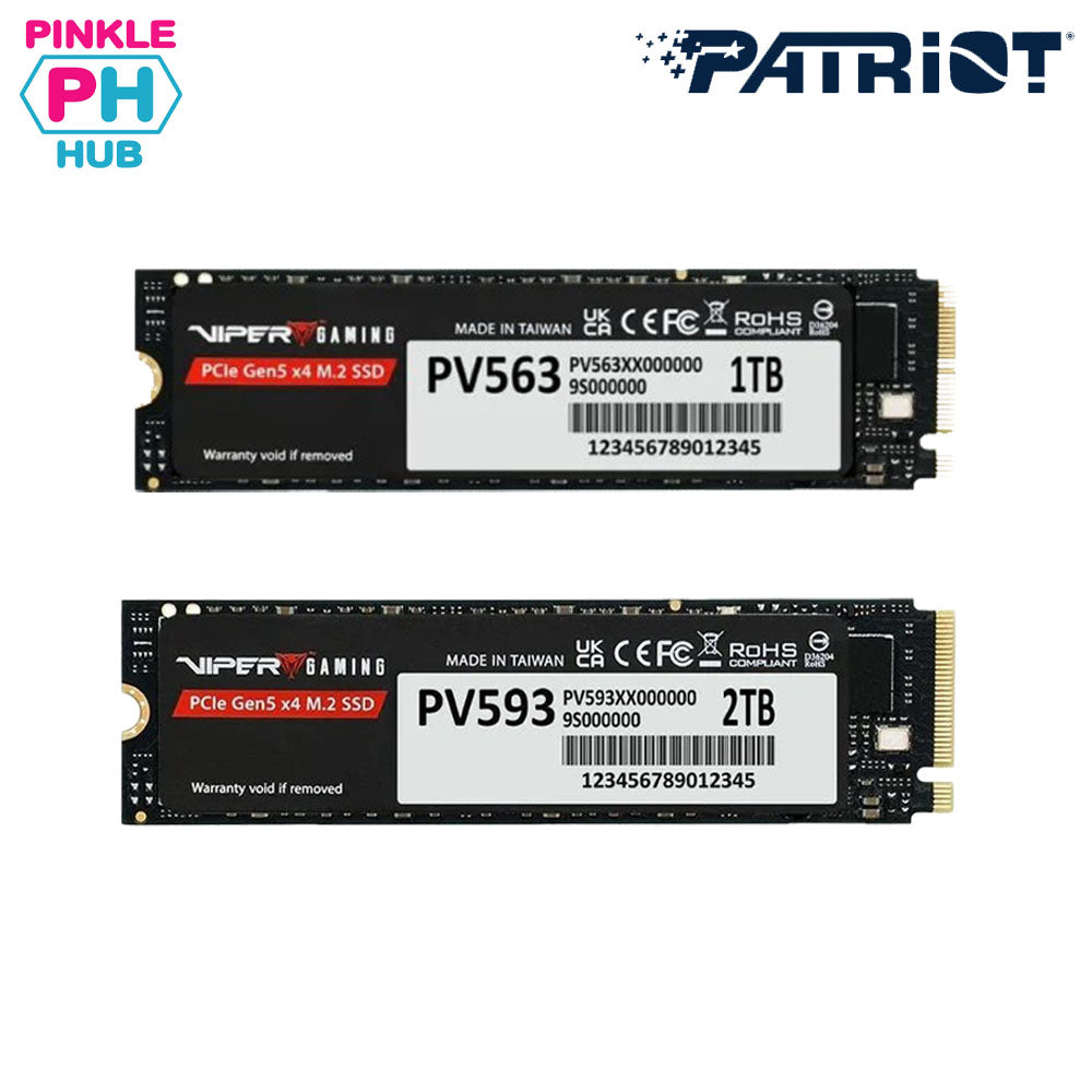 Patriot Viper Gaming PV563 1TB / 2TB PCIe Gen5 x4 M.2 2280