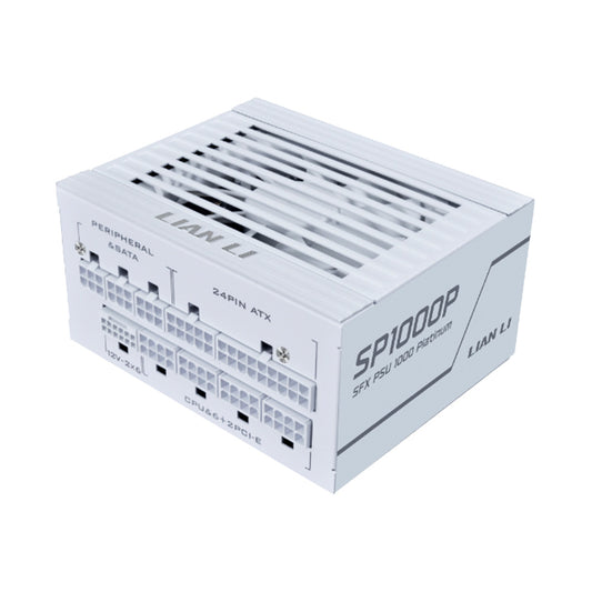 Lian Li SP1000D Platinum 1000W SFX Power Supply with 12V-2x6 Connectors (White)