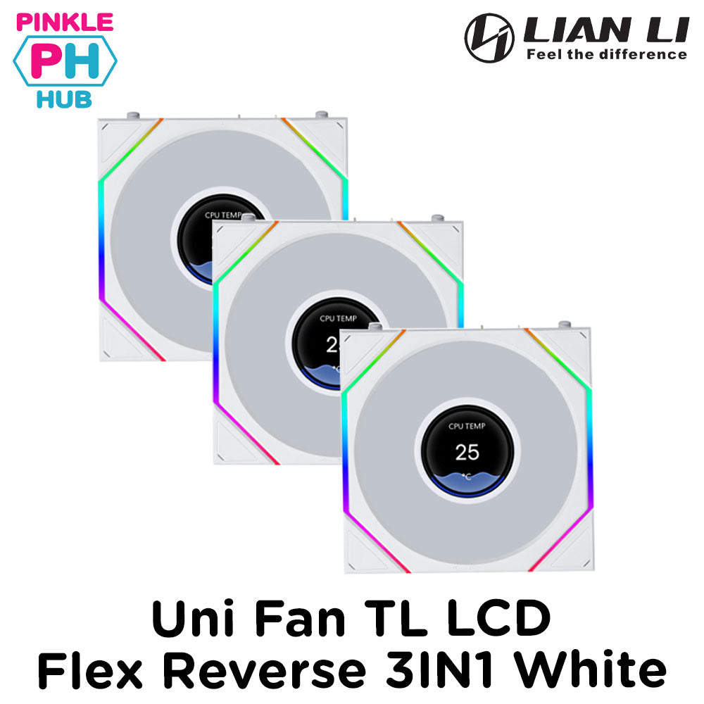 Lian Li Uni Fan TL LCD Flex Reverse 120mm Single Cooling Fan