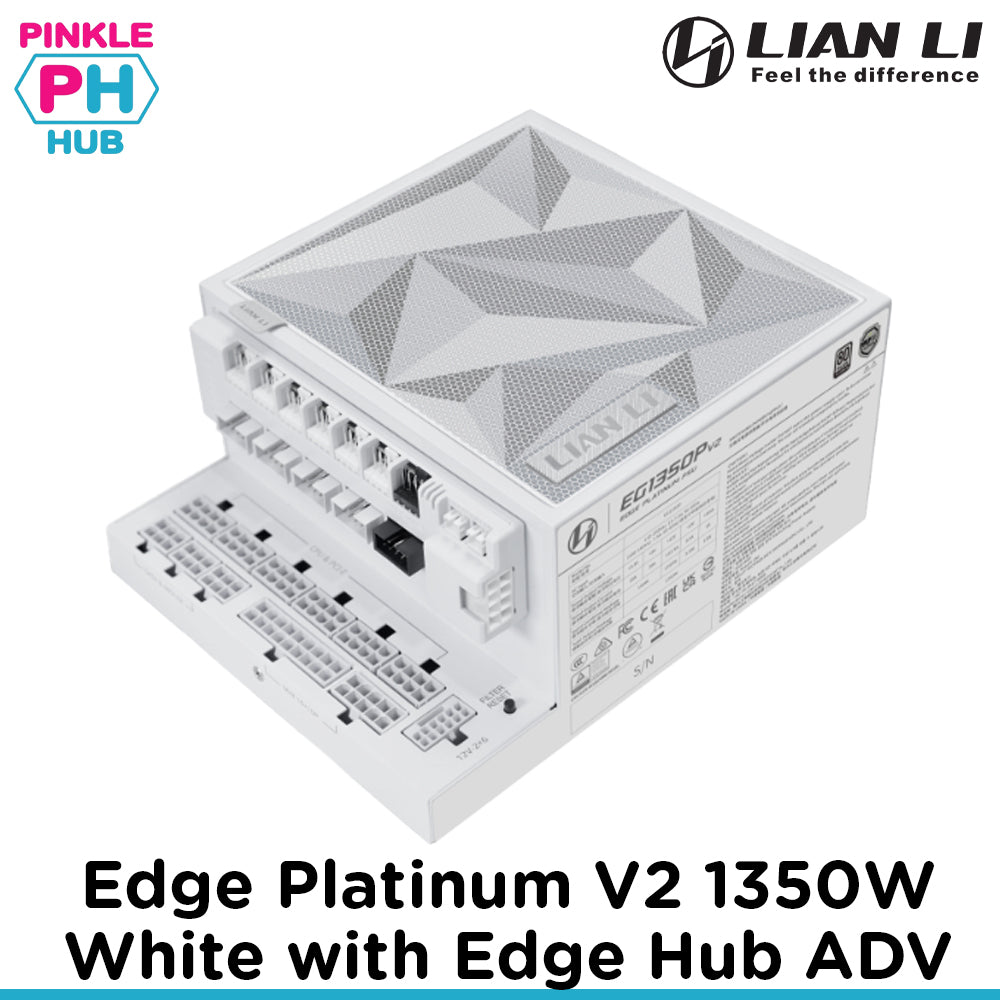 Lian Li Edge Platinum V2 1350W White with Edge Hub ADV